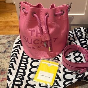 Marc Jacobs Pink Drawstring Shoulder Bag